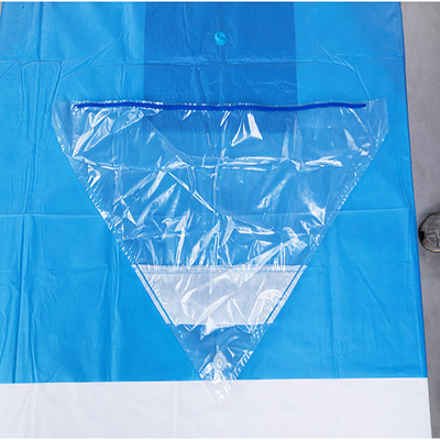 Blue Reinforced Disposable Surgical Drapes With Adhesive Incise Area